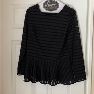 New Banana Republic Peplum grommet blouse.